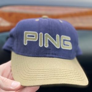 Ping Snapback hat VINTAGE VTG Golf cap flat brim